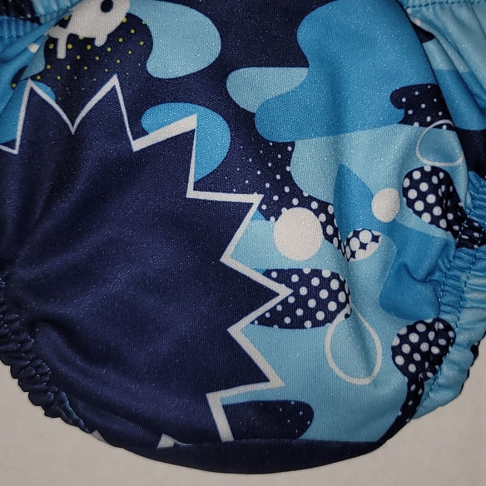 Aqua Leisure swim diaper bottom sz M 12 months blue w shark fish ocean design - Picture 4 of 7